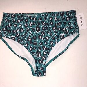 🆕Hurley High Wait Cheetah Print Bikini BOTTOMS